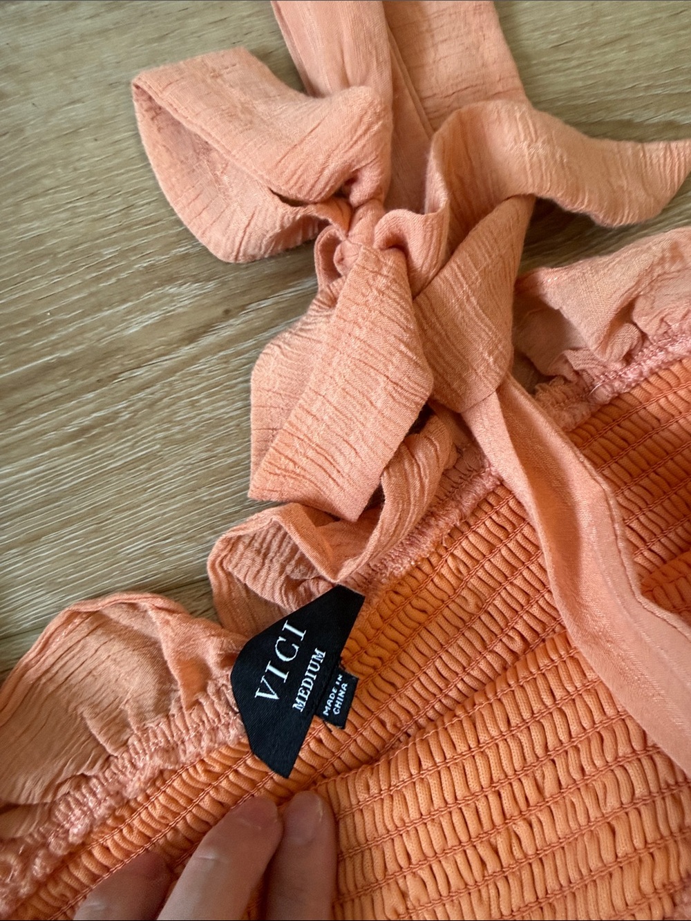 Vici Coral Tie-Shoulder Tiered Midi Dress - Picture 3 of 6